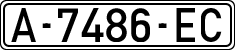 License plates of Spain, 1971 year series