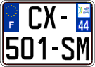 French license plate, SIV (ordinary)