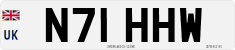 License plate of the United Kingdom, 1983 year system