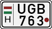 license plates of Hungary, Motorcycles (1990)