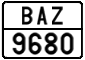 License plate of Greece, Scooters