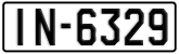 License plate of Greece, 1972 year system