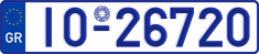 License plate of Greece, Oldtimers