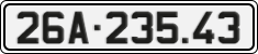 License plate of Vietnam, Cars