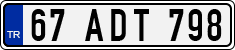 License plate of Turkey, Regular plates