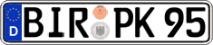 German license plate, Regular plates