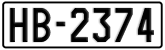 License plate of Greece, 1972 year system