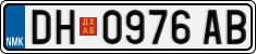 License plate of North Macedonia, Regular plates (2012)