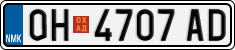 License plate of North Macedonia, Regular plates (2012)