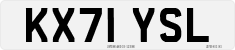License plate of the United Kingdom, 2001 year system