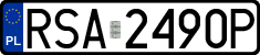 License plates of Poland, Regular car plates
