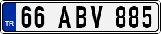 License plate of Turkey, Regular plates