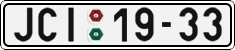 License plate of the Czech Republic, Cars (1960)