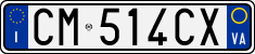 License plate of Italy, Cars (1994 year series)