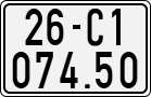 License plate of Vietnam, Motorcycles
