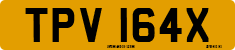 License plate of the United Kingdom, 1963 year system
