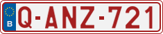 License plate of Belgium, Regular plates (2010)