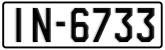 License plate of Greece, 1972 year system