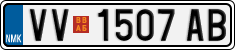 License plate of North Macedonia, Regular plates (2012)