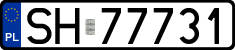 License plates of Poland, Regular car plates