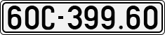 License plate of Vietnam, Cars