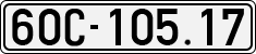 License plate of Vietnam, Cars
