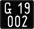 License plate of Austria, 1947 year system