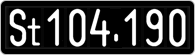 License plate of Austria, 1947 year system