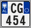 License plate of Albania, Motorcycles (2011)