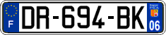 French license plate, SIV (ordinary)