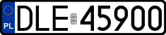 License plates of Poland, Regular car plates
