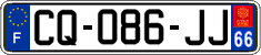 French license plate, SIV (ordinary)