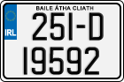 License plate of Ireland, Regular plates