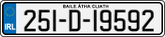 License plate of Ireland, Regular plates