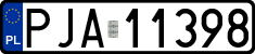 License plates of Poland, Regular car plates