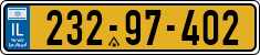 License plate of Israel, Regular plates