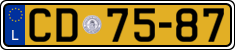 License plate of Luxembourg, Diplomatic