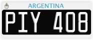 License plate of Argentina, Cars (1995, ABC 123)