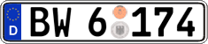 German license plate, Authorities and federal agencies