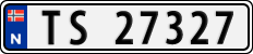 License plate of Norway, Cars