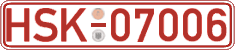 German license plate, Red license plates