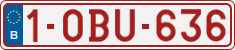 License plate of Belgium, Regular plates (2010)