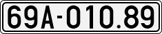 License plate of Vietnam, Cars