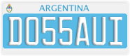 License plate of Argentina, Diplomatic