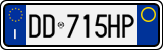 License plate of Italy, Cars (1994 year series)
