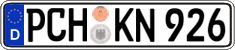 German license plate, Regular plates
