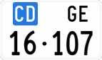 License plate of Switzerland, Diplomatic