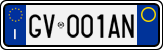 License plate of Italy, Cars (1994 year series)