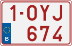License plate of Belgium, Regular plates (2010)