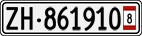 License plate of Switzerland, Provisional